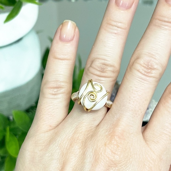 ✨❤️Freshwater pearl wrap ring. - Picture 3 of 6